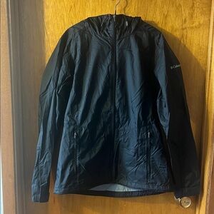 Woman’s Columbia Black Windbreaker Jacket Medium